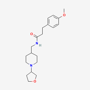 3-(4-methoxyphenyl)-N-((1-(tetrahydrofuran-3-yl)piperidin-4-yl)methyl)propanamide