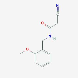molecular formula C11H12N2O2 B2545918 2-cyano-N-(2-methoxybenzyl)acetamide CAS No. 309944-13-6