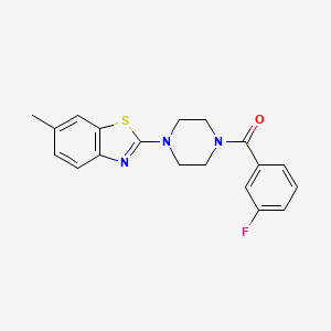 (3-Fluorophenyl)(4-(6-methylbenzo[d]thiazol-2-yl)piperazin-1-yl)methanone