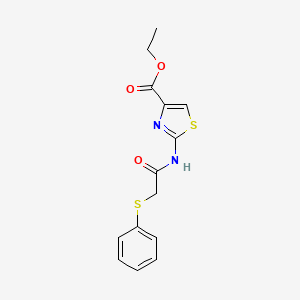 Ethyl 2-(2-(phenylthio)acetamido)thiazole-4-carboxylate