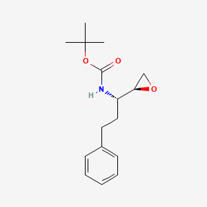 molecular formula C16H23NO3 B2545975 赤藓红-N-Boc-L-均苯丙氨酸环氧化物 CAS No. 799559-75-4