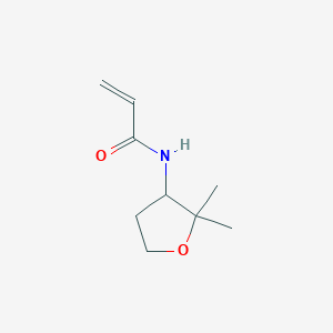 molecular formula C9H15NO2 B2545978 N-(2,2-Dimethyloxolan-3-yl)prop-2-enamide CAS No. 1862209-62-8