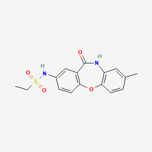 molecular formula C16H16N2O4S B2545990 N-(8-methyl-11-oxo-10,11-dihydrodibenzo[b,f][1,4]oxazepin-2-yl)ethanesulfonamide CAS No. 921897-66-7