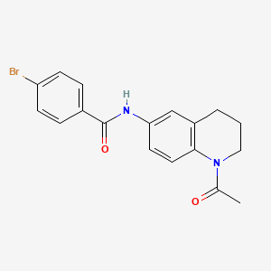 molecular formula C18H17BrN2O2 B2546012 N-(1-乙酰基-1,2,3,4-四氢喹啉-6-基)-4-溴苯甲酰胺 CAS No. 946245-31-4