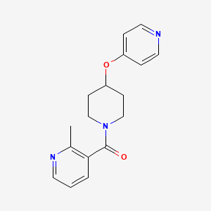 molecular formula C17H19N3O2 B2546018 (2-メチルピリジン-3-イル)(4-(ピリジン-4-イルオキシ)ピペリジン-1-イル)メタノン CAS No. 2034315-23-4