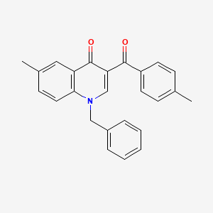 1-Benzyl-6-methyl-3-(4-methylbenzoyl)-1,4-dihydroquinolin-4-one