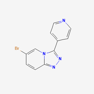 molecular formula C11H7BrN4 B2546030 4-{6-Bromo-[1,2,4]triazolo[4,3-a]pyridin-3-yl}pyridine CAS No. 1393330-56-7