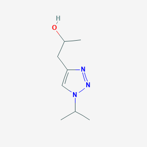 molecular formula C8H15N3O B2546036 1-[1-(propan-2-yl)-1H-1,2,3-triazol-4-yl]propan-2-ol CAS No. 2060062-89-5
