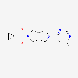 5-Cyclopropylsulfonyl-2-(6-methylpyrimidin-4-yl)-1,3,3a,4,6,6a-hexahydropyrrolo[3,4-c]pyrrole