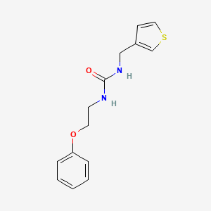 molecular formula C14H16N2O2S B2546059 1-(2-Phenoxyethyl)-3-(thiophen-3-ylmethyl)urea CAS No. 1396868-20-4