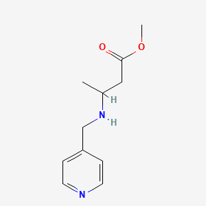 molecular formula C11H16N2O2 B2546066 Methyl 3-[(pyridin-4-ylmethyl)amino]butanoate CAS No. 1154385-60-0