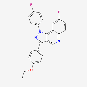 molecular formula C24H17F2N3O B2546080 3-(4-ethoxyphenyl)-8-fluoro-1-(4-fluorophenyl)-1H-pyrazolo[4,3-c]quinoline CAS No. 901030-72-6