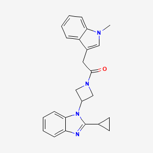 1-[3-(2-Cyclopropylbenzimidazol-1-yl)azetidin-1-yl]-2-(1-methylindol-3-yl)ethanone