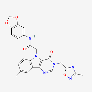 molecular formula C24H20N6O5 B2546100 5-(3,4-dimethylisoxazol-5-yl)-N-(3,4-dimethylphenyl)thiophene-2-sulfonamide CAS No. 1111975-47-3