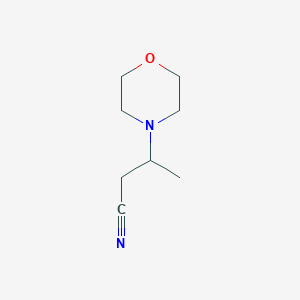 molecular formula C8H14N2O B2546118 3-(Morpholin-4-yl)butanenitrile CAS No. 38405-81-1