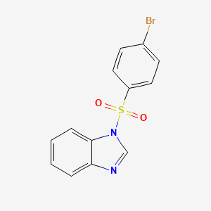 molecular formula C13H9BrN2O2S B2546144 1-(4-Bromophenyl)sulfonylbenzimidazole CAS No. 22950-13-6