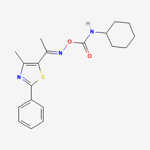 5-({[(Cyclohexylamino)carbonyl]oxy}ethanimidoyl)-4-methyl-2-phenyl-1,3-thiazole