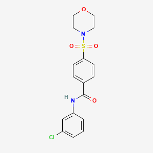 molecular formula C17H17ClN2O4S B2546149 N-(3-chlorophényl)-4-(morpholin-4-ylsulfonyl)benzamide CAS No. 325977-92-2