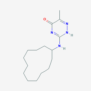 molecular formula C16H28N4O B254615 3-(cyclododecylamino)-6-methyl-2H-1,2,4-triazin-5-one 