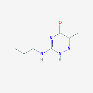molecular formula C8H14N4O B254616 6-methyl-3-(2-methylpropylamino)-2H-1,2,4-triazin-5-one 