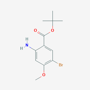 molecular formula C12H16BrNO3 B2546162 Tert-butyl 2-amino-5-bromo-4-methoxybenzoate CAS No. 2248405-90-3