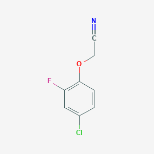 molecular formula C8H5ClFNO B2546164 2-(4-Chloro-2-fluoro-phenoxy)acetonitrile CAS No. 1379168-04-3