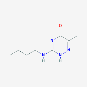 molecular formula C8H14N4O B254617 3-(butylamino)-6-methyl-2H-1,2,4-triazin-5-one 