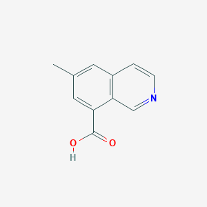 molecular formula C11H9NO2 B2546181 6-Methylisoquinoline-8-carboxylic acid CAS No. 1824080-62-7