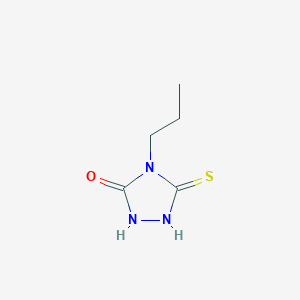 molecular formula C5H9N3OS B2546184 4-propyl-5-sulfanyl-4H-1,2,4-triazol-3-ol CAS No. 114252-51-6