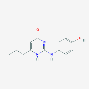 molecular formula C13H15N3O2 B254619 2-(4-hydroxyanilino)-6-propyl-1H-pyrimidin-4-one 