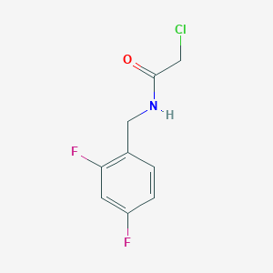 2-chloro-N-[(2,4-difluorophenyl)methyl]acetamide