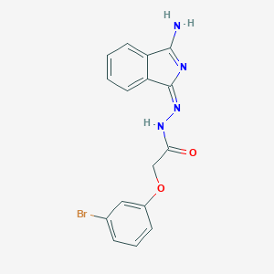 molecular formula C16H13BrN4O2 B254623 N-[(E)-(3-aminoisoindol-1-ylidene)amino]-2-(3-bromophenoxy)acetamide 