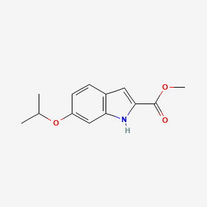 molecular formula C13H15NO3 B2546231 6-异丙氧基-1H-吲哚-2-羧酸甲酯 CAS No. 881041-42-5