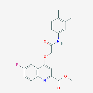 Methyl 4-{[(3,4-dimethylphenyl)carbamoyl]methoxy}-6-fluoroquinoline-2-carboxylate