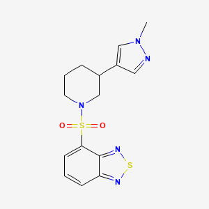 4-{[3-(1-methyl-1H-pyrazol-4-yl)piperidin-1-yl]sulfonyl}-2,1,3-benzothiadiazole