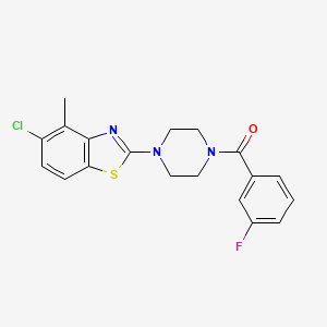 (4-(5-Chloro-4-methylbenzo[d]thiazol-2-yl)piperazin-1-yl)(3-fluorophenyl)methanone
