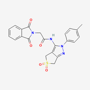 N-(5,5-dioxido-2-(p-tolyl)-4,6-dihydro-2H-thieno[3,4-c]pyrazol-3-yl)-2-(1,3-dioxoisoindolin-2-yl)acetamide