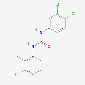 molecular formula C14H11Cl3N2O B254625 1-(3-Chloro-2-methylphenyl)-3-(3,4-dichlorophenyl)urea 