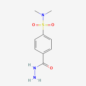 molecular formula C9H13N3O3S B2546250 4-(肼羰基)-N,N-二甲苯磺酰胺 CAS No. 53554-96-4