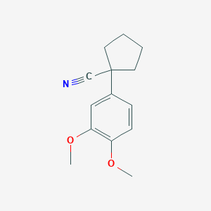 B2546281 1-(3,4-Dimethoxyphenyl)cyclopentane-1-carbonitrile CAS No. 34975-22-9