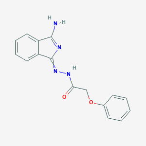 molecular formula C16H14N4O2 B254629 N-[(3-aminoisoindol-1-ylidene)amino]-2-phenoxyacetamide 