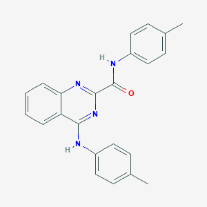 molecular formula C23H20N4O B254631 N-(4-methylphenyl)-4-(4-toluidino)-2-quinazolinecarboxamide 
