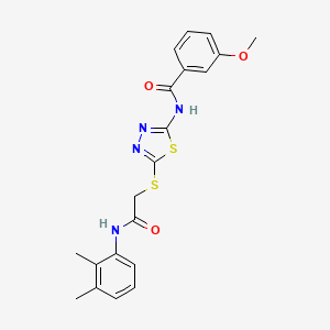 molecular formula C20H20N4O3S2 B2546315 N-(5-((2-((2,3-dimethylphenyl)amino)-2-oxoethyl)thio)-1,3,4-thiadiazol-2-yl)-3-methoxybenzamide CAS No. 392294-41-6