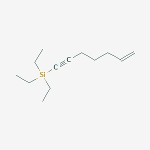 molecular formula C13H24Si B2546317 Triethyl(hept-6-en-1-yn-1-yl)silane CAS No. 1803561-10-5