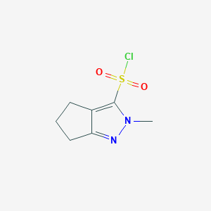 molecular formula C7H9ClN2O2S B2546326 2-methyl-2H,4H,5H,6H-cyclopenta[c]pyrazole-3-sulfonyl chloride CAS No. 1782834-36-9