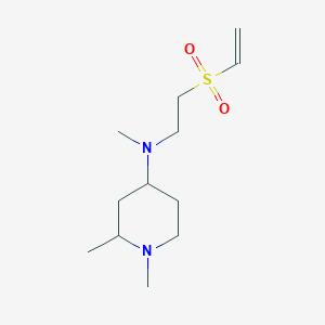 N-(2-Ethenylsulfonylethyl)-N,1,2-trimethylpiperidin-4-amine