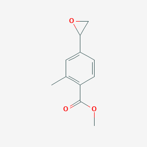 molecular formula C11H12O3 B2546339 Methyl 2-methyl-4-(oxiran-2-yl)benzoate CAS No. 2248350-76-5