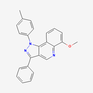 molecular formula C24H19N3O B2546362 6-methoxy-1-(4-methylphenyl)-3-phenyl-1H-pyrazolo[4,3-c]quinoline CAS No. 932464-01-2