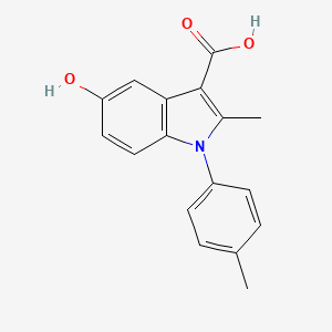 molecular formula C17H15NO3 B2546366 5-Hydroxy-2-methyl-1-(4-methylphenyl)indol-3-carbonsäure CAS No. 25888-04-4