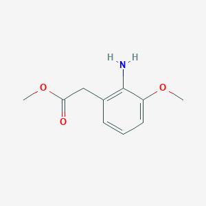 molecular formula C10H13NO3 B2546375 2-(2-氨基-3-甲氧基苯基)乙酸甲酯 CAS No. 1261855-04-2